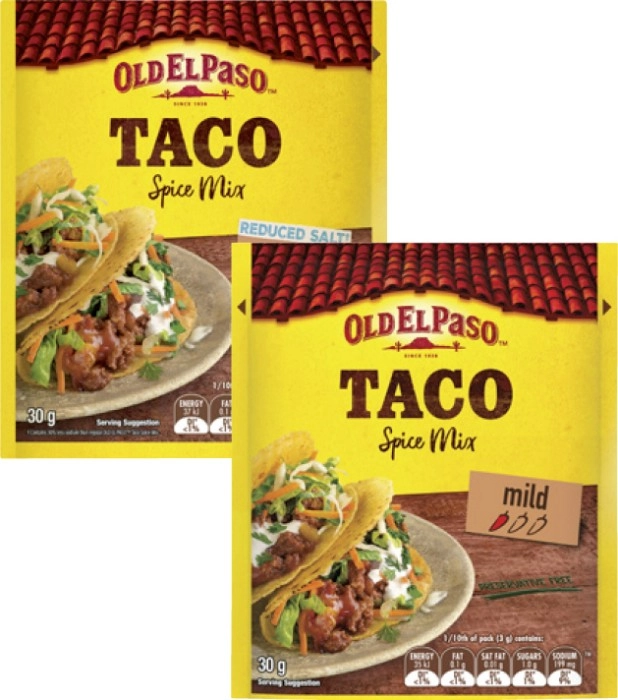 Old El Paso Spice Mix 30g-40g