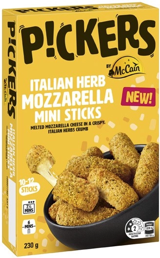 Pickers Mini Italian Herb Mozzarella Sticks 230g