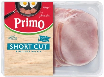 Primo Rindless Short Cut Bacon 750g