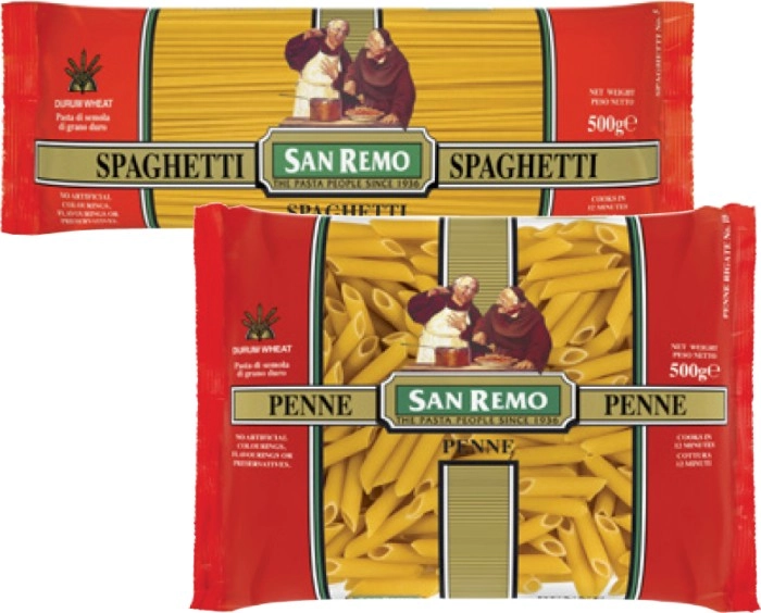 San Remo Pasta 375g-500g