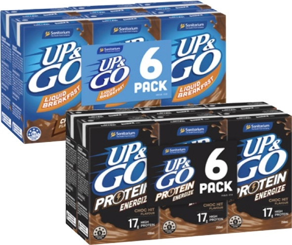 Sanitarium Up&Go Liquid Breakfast 6x250mL