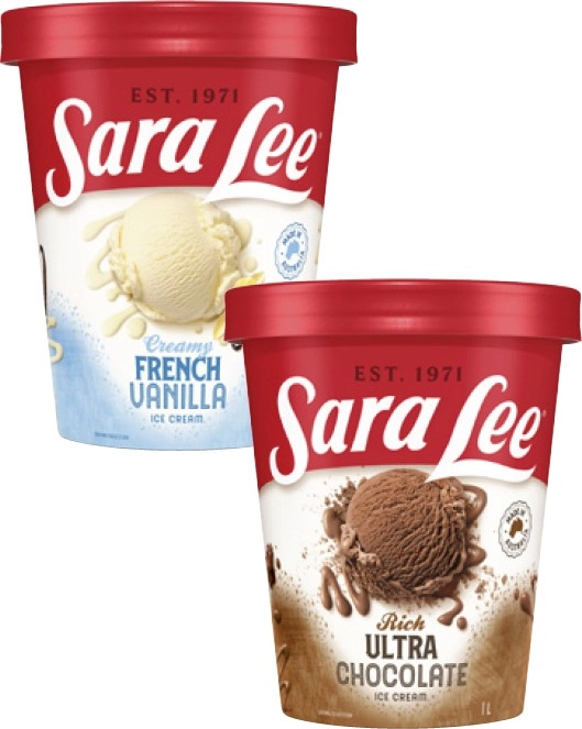 Sara Lee Ice Cream 1 Litre