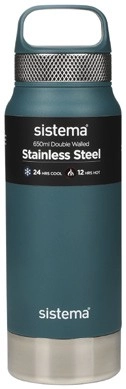 Sistema Stainless Steel Double Walled Bottle 650mL