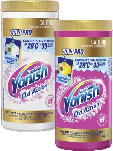 Vanish Napisan Oxi Action Gold Pro Stain Remover 2kg