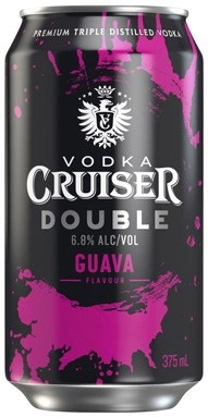 Vodka Cruiser Double Guava Cans 4x375mL