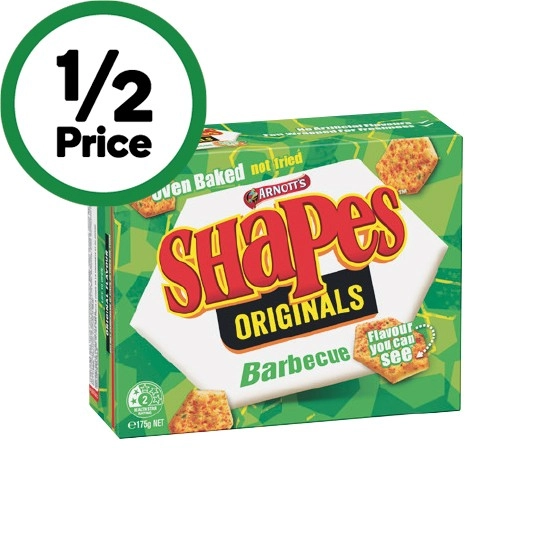 Arnott’s Shapes 160-190g or Shapes Fully Loaded 130g