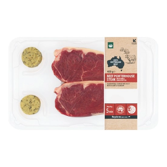 Australian Beef Porterhouse Steak & Butter 400g