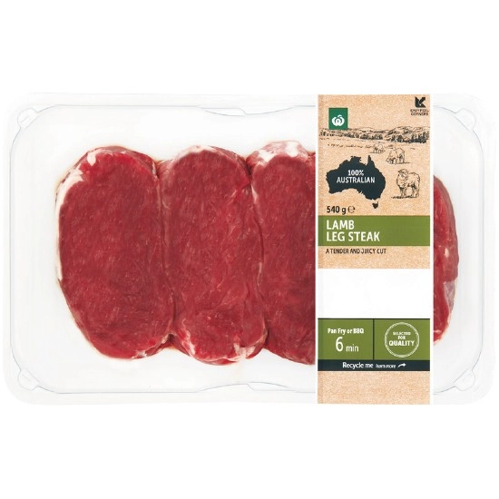 Australian Lamb Leg Steak 540g