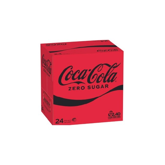 Coca-Cola Classic, Zero Sugar or Diet Soft Drink Varieties 24 x 375ml