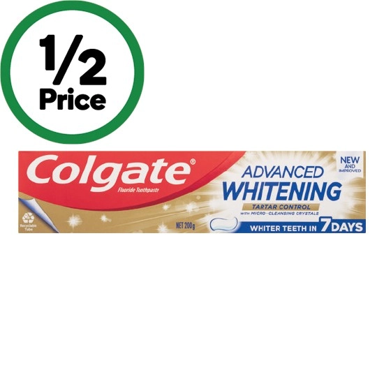 Colgate Advanced Whitening Tartar Control Toothpaste 200g