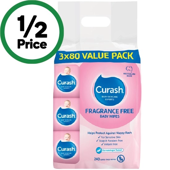 Curash Baby Wipes Pk 240