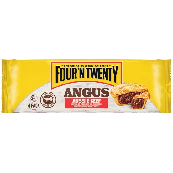 Four’N Twenty Red Rooster Pies or Angus Beef Pies 700g Pk 4