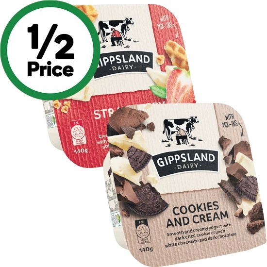 Gippsland Dairy Yogurt Mix-Ins 140g – From the Fridge