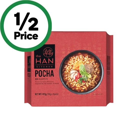 Han Kitchen Noodles 468-476g Pk 4