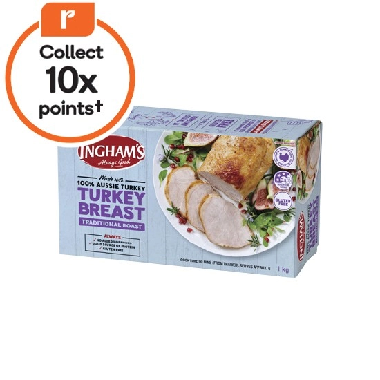 Ingham’s Traditional Turkey Breast Roast 1 kg – From the Freezer