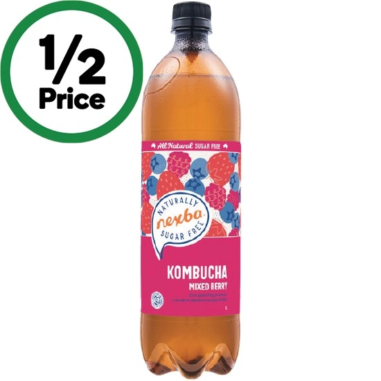 Nexba Sugar Free Kombucha 1 Litre