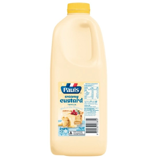 Pauls Vanilla Custard 2 kg – From the Fridge