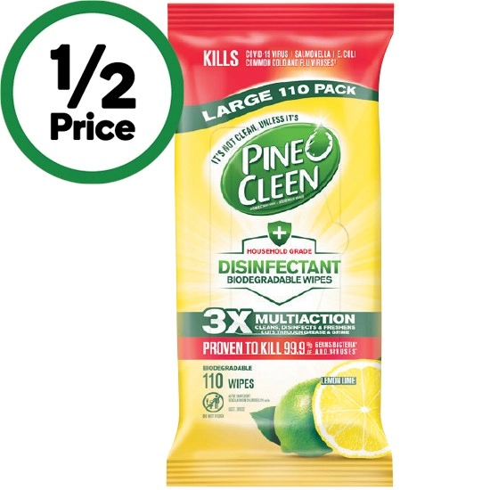 Pine O Cleen Disinfectant Wipes Pk 110