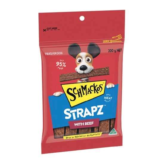 Schmackos Strapz Dog Treats 200g