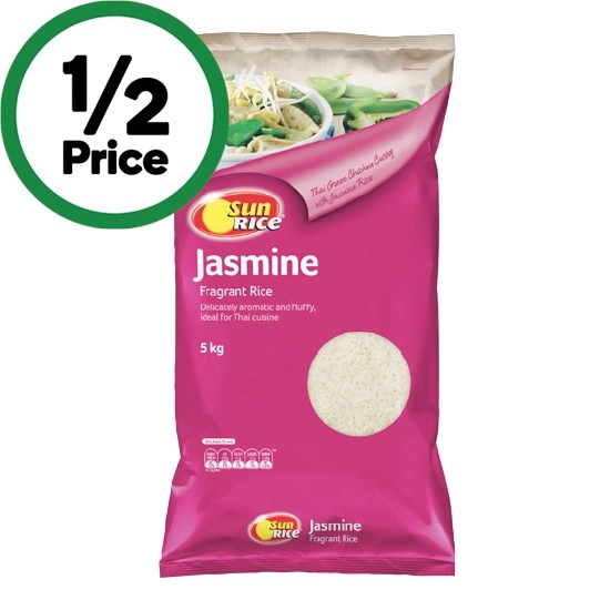 SunRice Jasmine Fragrant Rice 5 kg