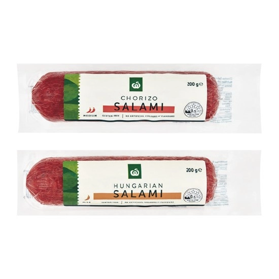 Woolworths Salami Varieties 200g – From the Fridge