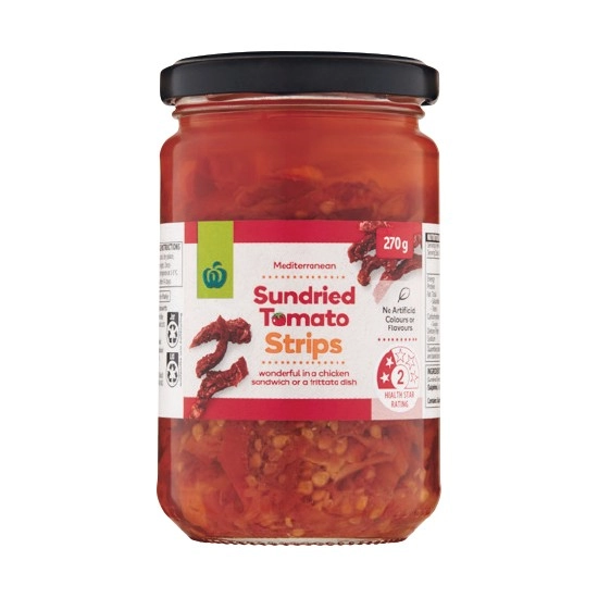 Woolworths Sundried Tomato Strips 270g