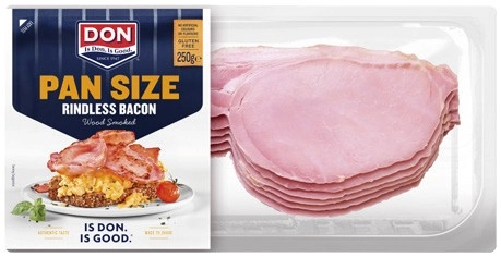 Don Pan Size Rindless Bacon 250g