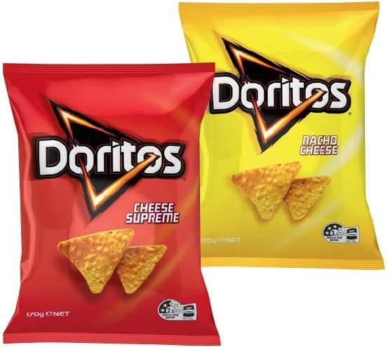 Doritos Corn Chips 150-170g Selected Varieties