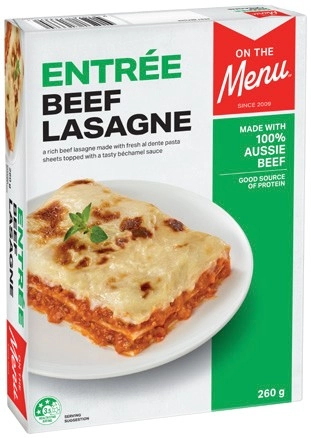 On The Menu Frozen Meal 260g Selected Varieties