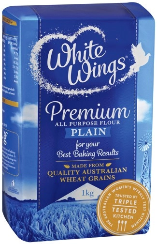 White Wings Premium Plain or Self Raising Flour 1kg