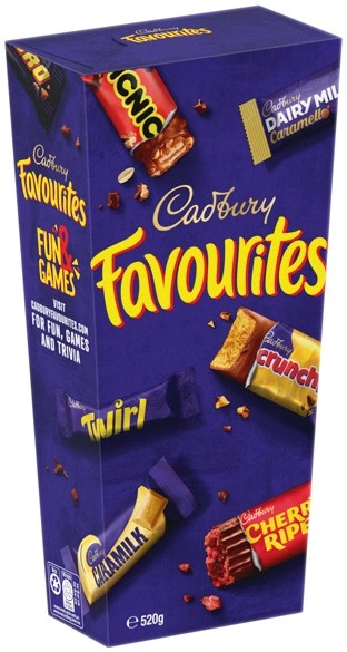 Cadbury Favourites 520g Selected Varieties