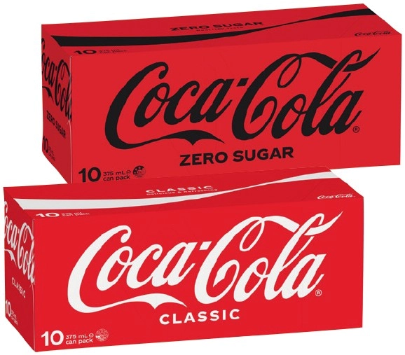 Coca‑Cola, Sprite or Fanta 10x375mL Selected Varieties