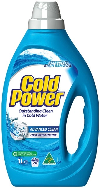 Cold Power Advanced Clean Laundry Liquid 1 Litre or Powder 1kg