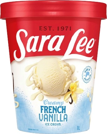 Sara Lee Ice Cream 475mL-1 Litre Selected Varieties