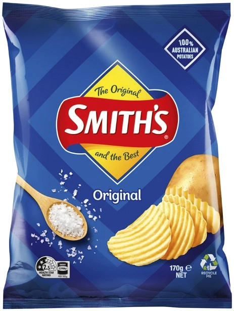 Smith's Crinkle Cut 150‑170g or Double Crunch 150g Chips Selected Varieties