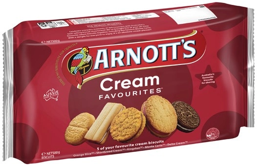 Arnott’s Cream Favourites Biscuits 500g