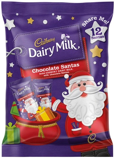 Cadbury Santa or Magical Elves Share Bag 12 Pack or Marshmallow Santa Share Bag 5 Pack*