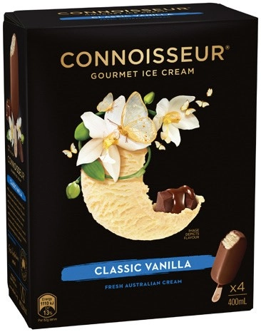 Connoisseur Gourmet Ice Cream 4 Pack or Mini 6 Pack Selected Varieties