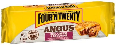 Four’N Twenty Angus or Plant Based Pies 4 Pack Selected Varieties