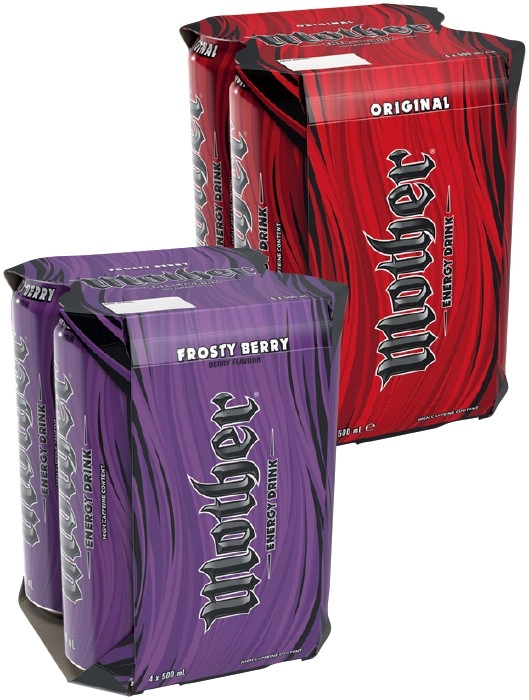 Mother Energy Drink 4x500mL Selected Varieties