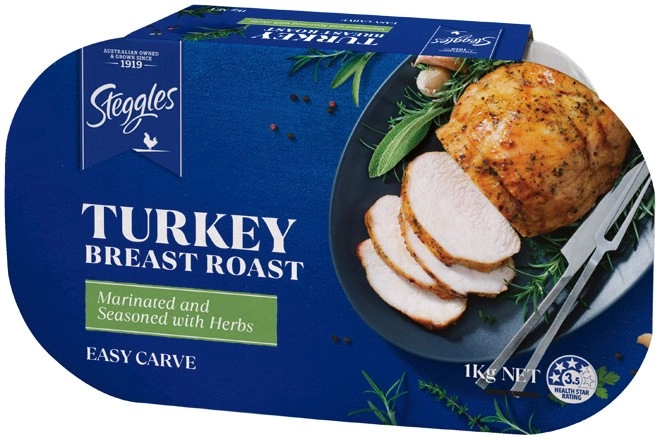 Steggles Frozen Turkey Breast Roast 1kg*