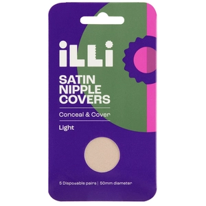 iLLi Satin Nipple Covers Light 5 Pairs