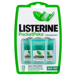 Listerine PocketPaks Fresh Burst 72 Strips