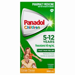 Panadol Children 5-12 Years Orange Flavour 200mL