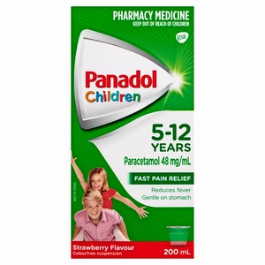 Panadol Children 5-12 Years Strawberry Flavour 200mL