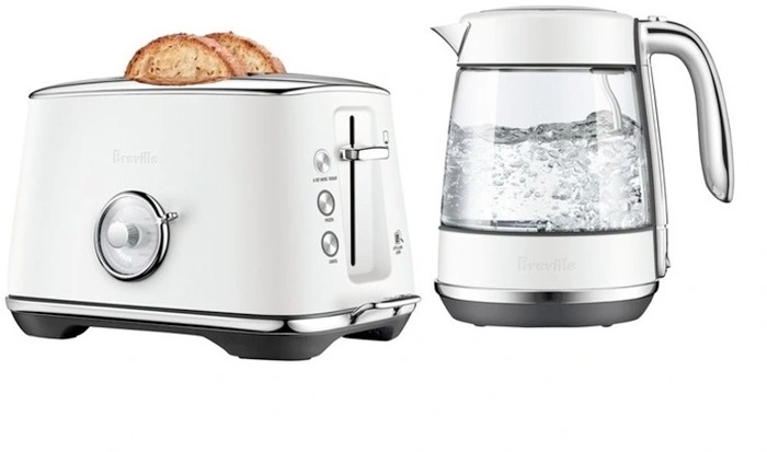 Breville the Luxe Crystal Kettle and Toast Select Bundle