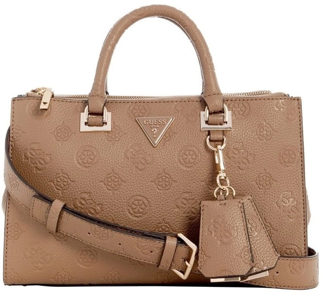 Guess Cresida Status Satchel in Dark Taupe