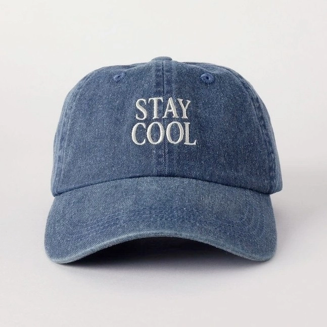 Kenji Slogan Cap - Blue