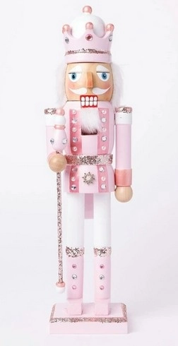 Luxe Wooden Glittered Nutcracker