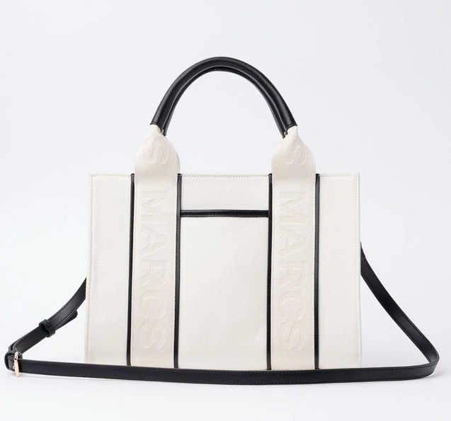 Marcs Barbados Tote in Chalk/Black